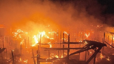 Goods destroyed as fire guts market in Rivers