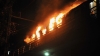 Train carrying hundreds of football fans in Germany catches fire