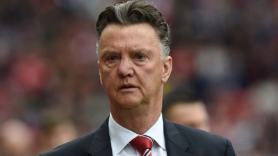 Louis van Gaal says he was misunderstood when he said Manchester United are &quot;in the process&quot; of signing a striker.