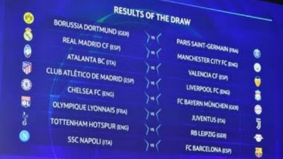 Real Madrid to face Man City in the UCL round of 16 (full fixtures)